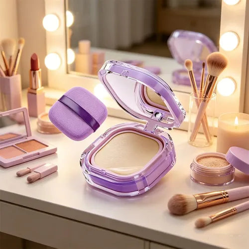 🔥3D Sculpting Crystal Concealer Cushion - Full Coverage Contour & Highlight Compact