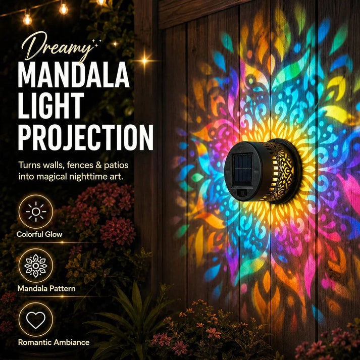 ⏰limited-time 50% OFF🌞Solar Mandala Wall Light [Buy 1 Get 1 FREE]