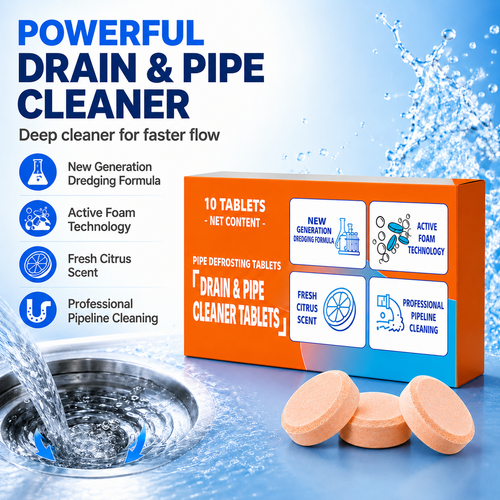 💥Vruuxarny™ 4-in-1 Active Foam Drain & Pipe Cleaner Tablets