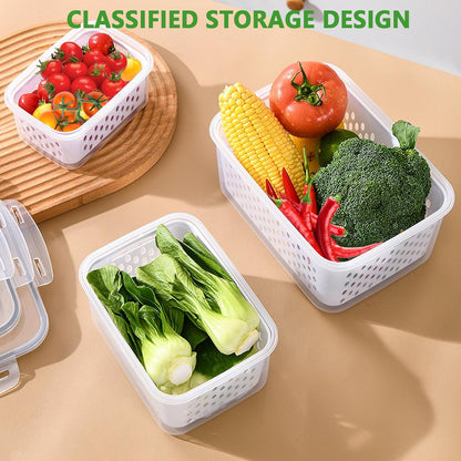 👉 🔥 [50% OFF] Stop Wasting Expensive Fruits! 3-in-1 Wash, Drain & Store Container