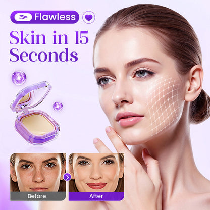 🔥3D Sculpting Crystal Concealer Cushion - Full Coverage Contour & Highlight Compact