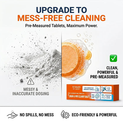 💥Vruuxarny™ 4-in-1 Active Foam Drain & Pipe Cleaner Tablets