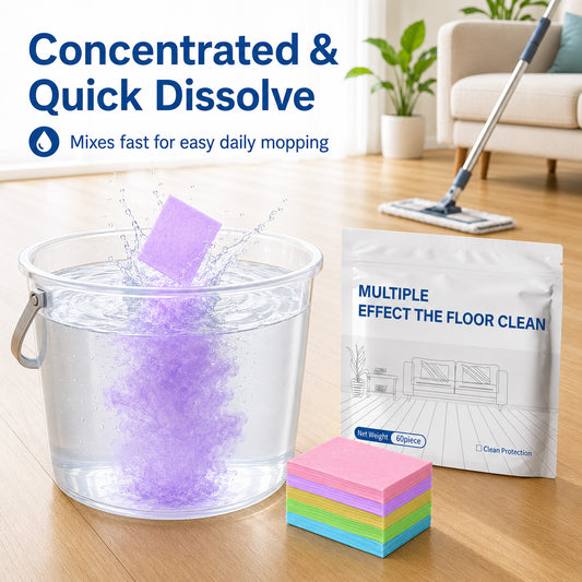 🔥 [BUY 1 GET 1 FREE] Quick-Dissolving Concentrated Floor Cleaning Sheets