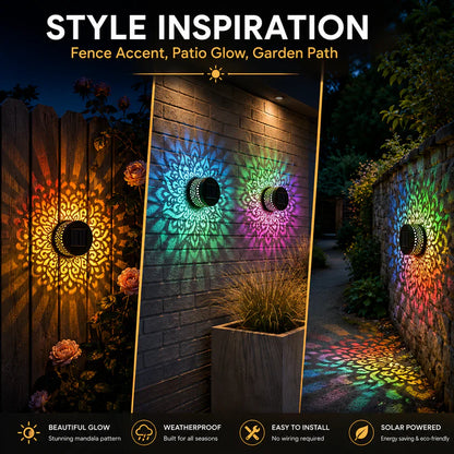 ⏰limited-time 50% OFF🌞Solar Mandala Wall Light [Buy 1 Get 1 FREE]