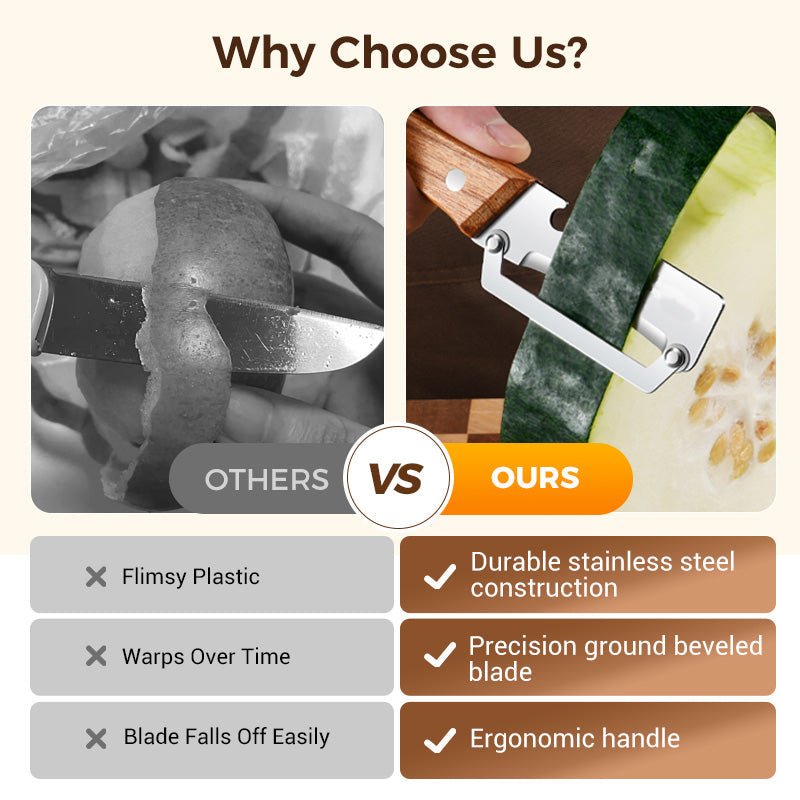 💥Buy 1, Get 1 FREE: Buy Premium Peeler,🏆 Get Scallion Shredder FREE!