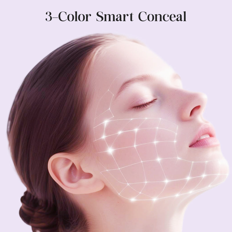 🔥3D Sculpting Crystal Concealer Cushion - Full Coverage Contour & Highlight Compact