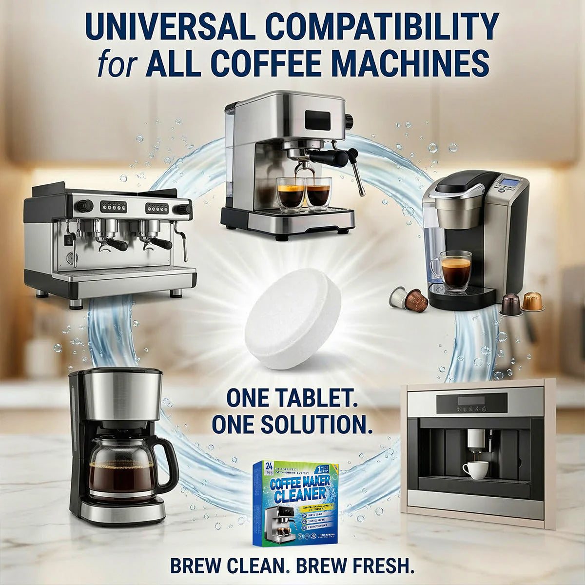 Clean Hidden Coffee Oils & Limescale in One Brew Cycle
