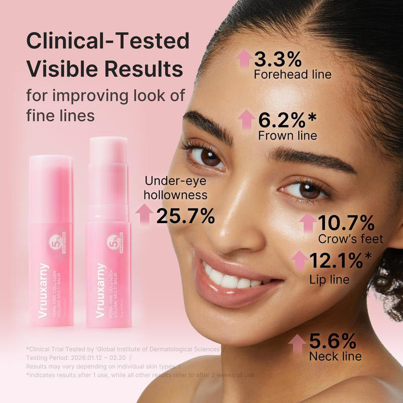 [BUY 1 GET 1 FREE] PDRN Pink Collagen Volume Multi Balm – 5% Volufiline Instant Plumping Stick