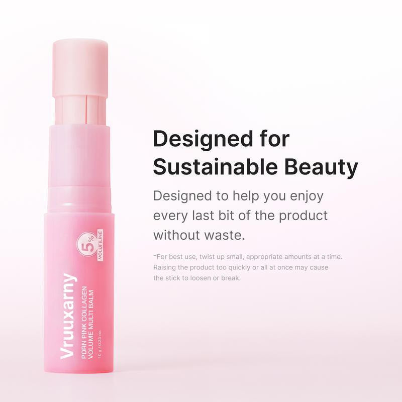 [BUY 1 GET 1 FREE] PDRN Pink Collagen Volume Multi Balm – 5% Volufiline Instant Plumping Stick