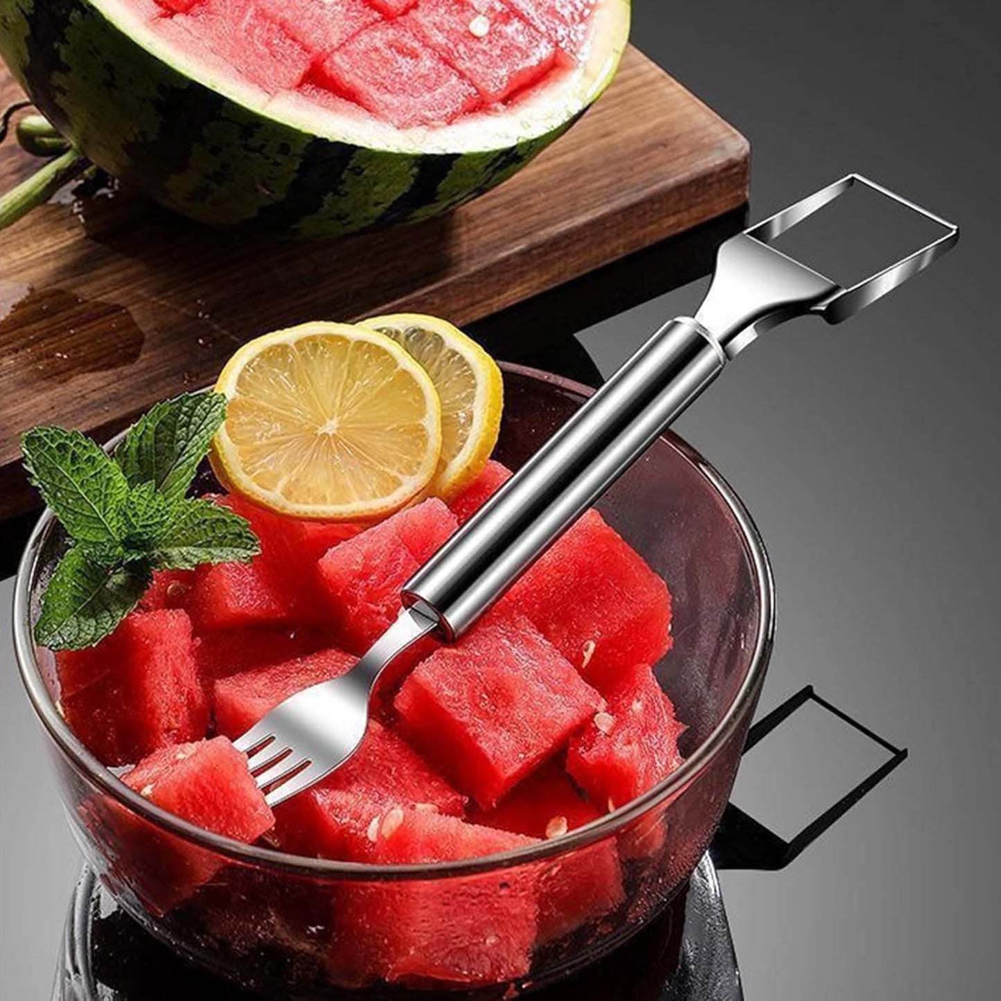 🍉The Viral 2-in-1 Watermelon Slicer: Zero Sticky Hands, Zero Mess!
