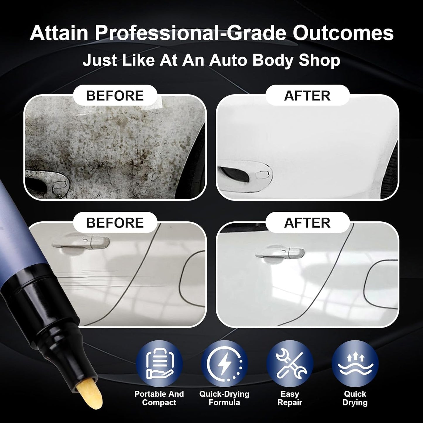 💸Instant Auto Scratch Eraser: Save Hundreds on Body Shop Repairs! (Works on All Colors)