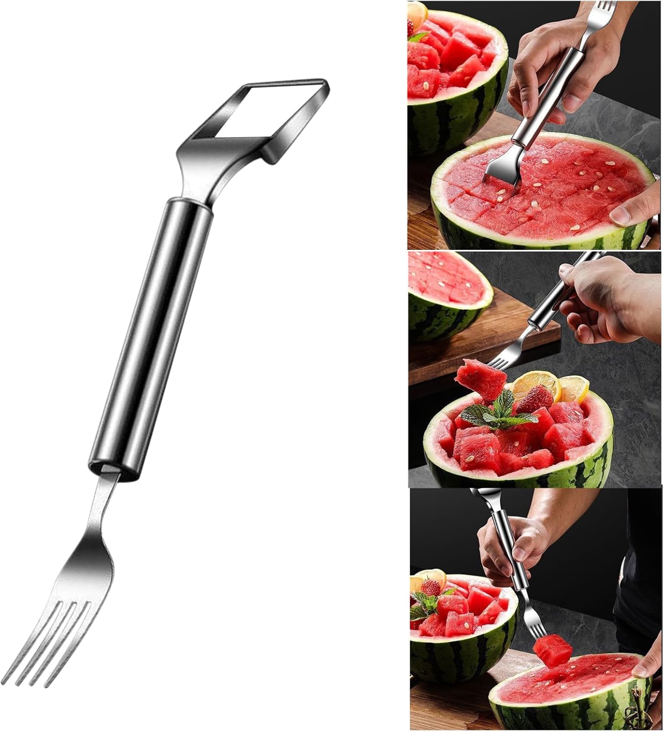 🍉The Viral 2-in-1 Watermelon Slicer: Zero Sticky Hands, Zero Mess!