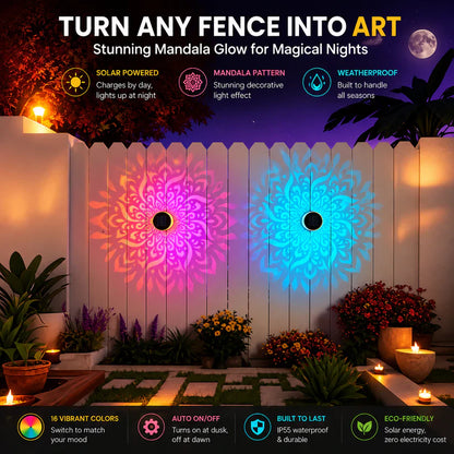 ⏰limited-time 50% OFF🌞Solar Mandala Wall Light [Buy 1 Get 1 FREE]