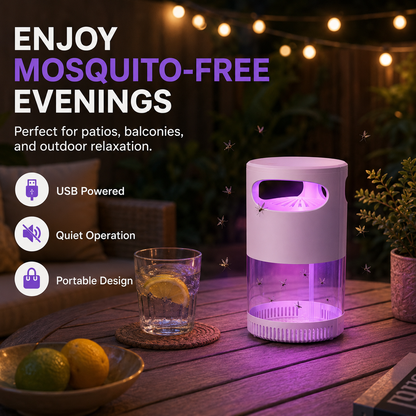 🦟 50% OFF!🔇 Smart 360° UV Mosquito Trap | Chemical-Free & Ultra-Quiet 🌙