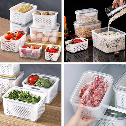 👉 🔥 [50% OFF] Stop Wasting Expensive Fruits! 3-in-1 Wash, Drain & Store Container