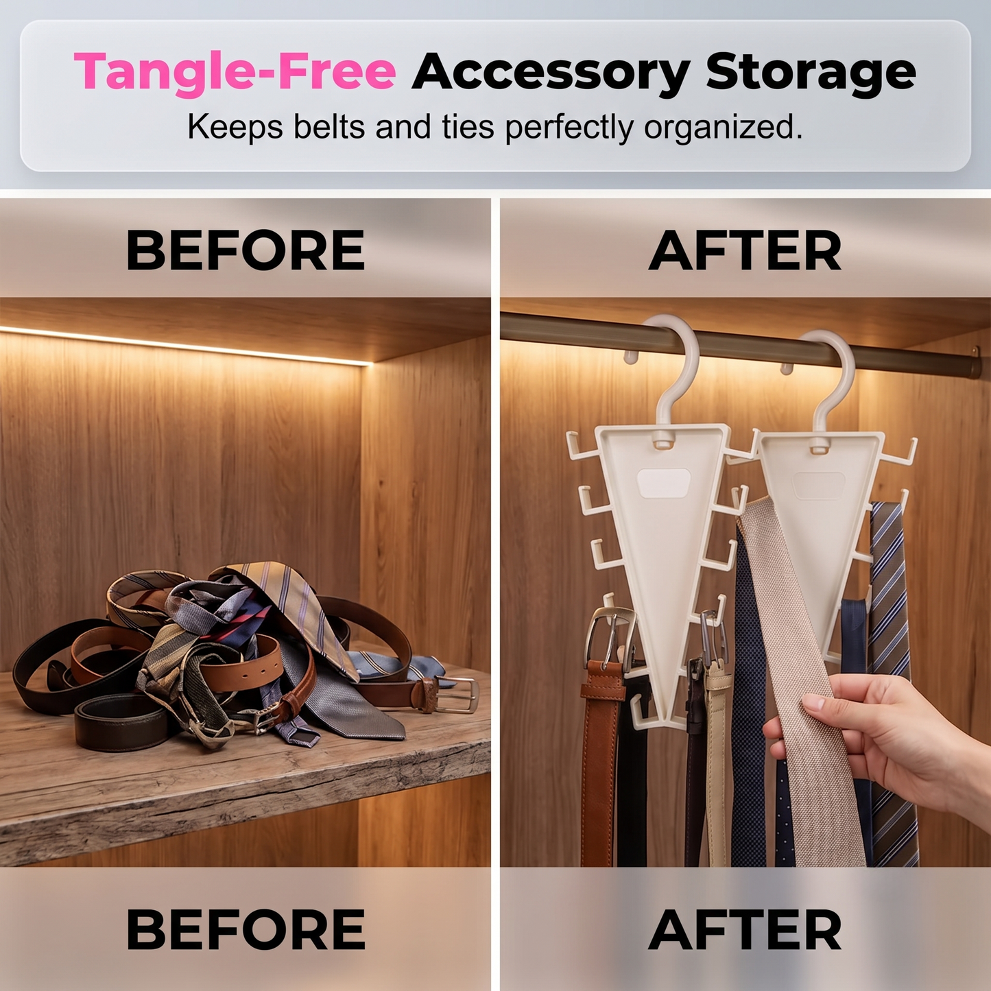 Ultimate Closet Space Saver: Multi-Hook Umbrella Hanger Rack