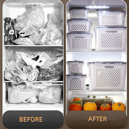 👉 🔥 [50% OFF] Stop Wasting Expensive Fruits! 3-in-1 Wash, Drain & Store Container