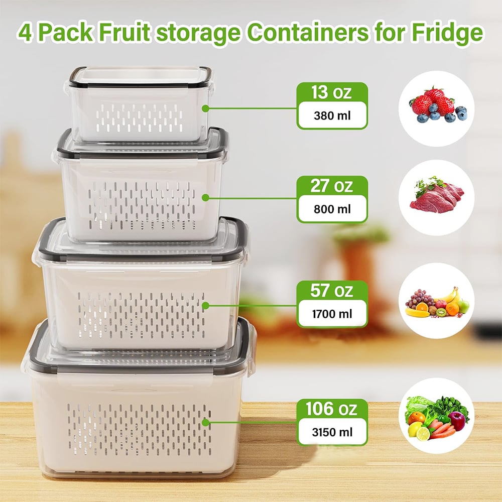 👉 🔥 [50% OFF] Stop Wasting Expensive Fruits! 3-in-1 Wash, Drain & Store Container