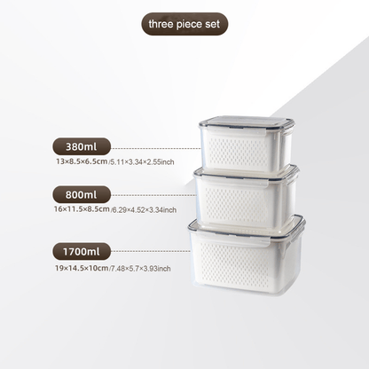 👉 🔥 [50% OFF] Stop Wasting Expensive Fruits! 3-in-1 Wash, Drain & Store Container