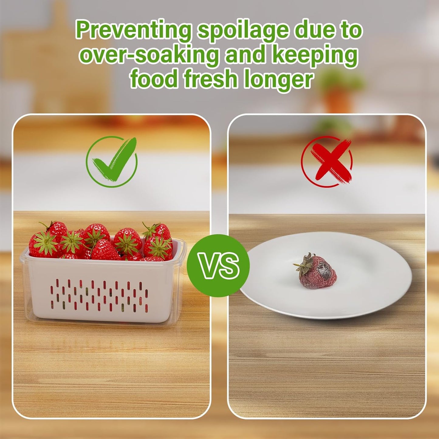 👉 🔥 [50% OFF] Stop Wasting Expensive Fruits! 3-in-1 Wash, Drain & Store Container