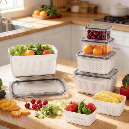 👉 🔥 [50% OFF] Stop Wasting Expensive Fruits! 3-in-1 Wash, Drain & Store Container
