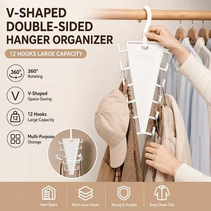 Ultimate Closet Space Saver: Multi-Hook Umbrella Hanger Rack