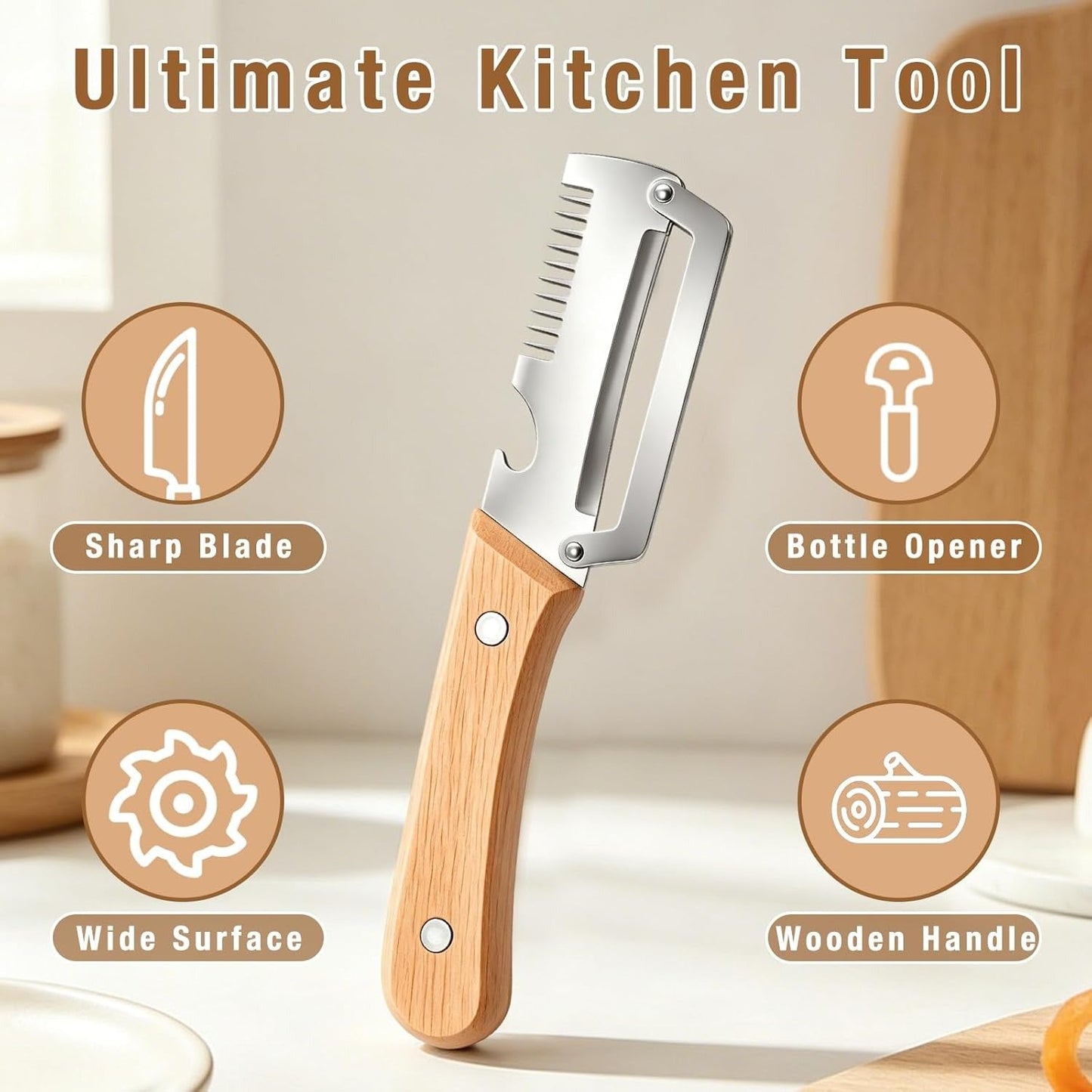 💥Buy 1, Get 1 FREE: Buy Premium Peeler,🏆 Get Scallion Shredder FREE!