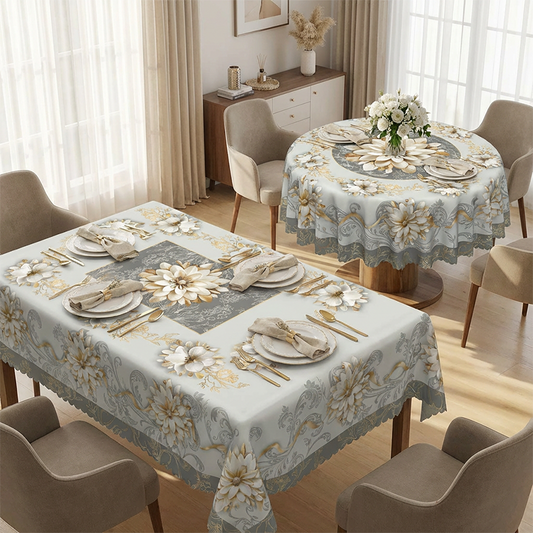 🔥Limited-time 50% off ⏳Anti-splash three-dimensional embossed/relief floral tablecloth