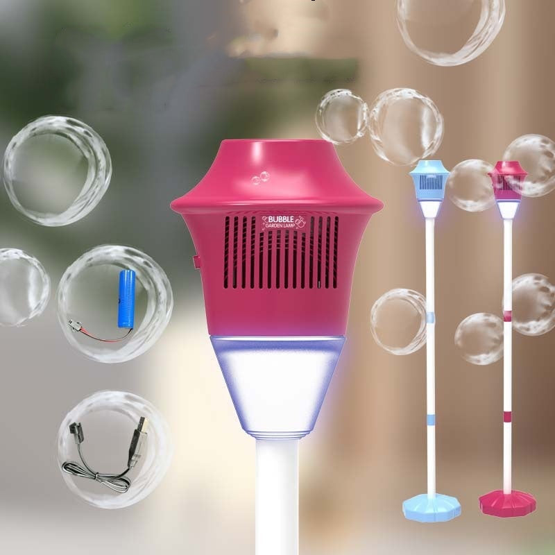 💥50% OFF NOW ! 👩‍❤️‍👨Ultra-High Capacity Standing Bubble Machine with Lights & Music