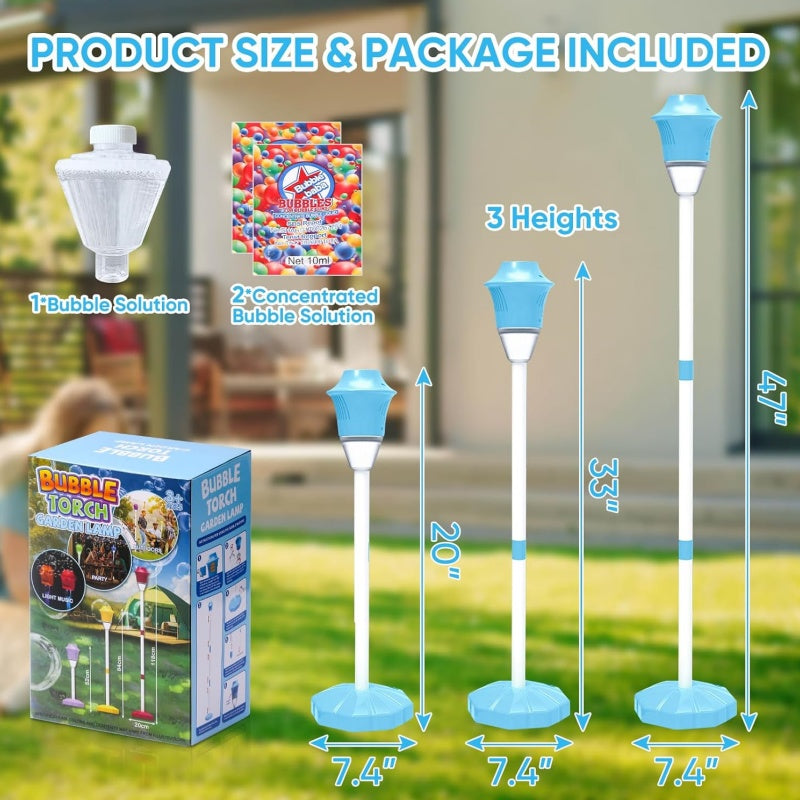 💥50% OFF NOW ! 👩‍❤️‍👨Ultra-High Capacity Standing Bubble Machine with Lights & Music
