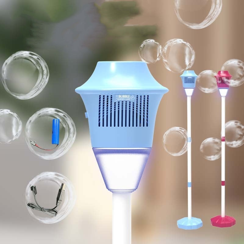 💥50% OFF NOW ! 👩‍❤️‍👨Ultra-High Capacity Standing Bubble Machine with Lights & Music