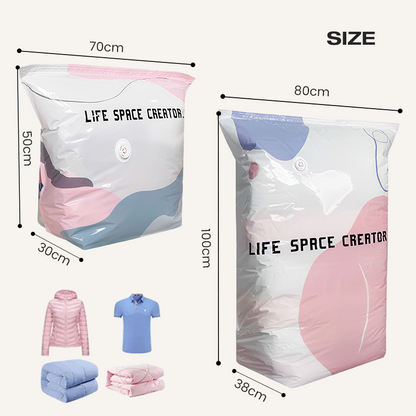 【BUY 2 GET 1 FREE】Instantly Free Up 80%+ Space: No-Pump Vacuum Compression Storage Bags 🌪️